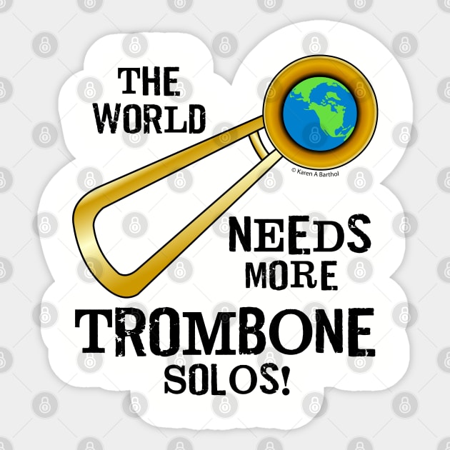 Trombone Solos Sticker by Barthol Graphics